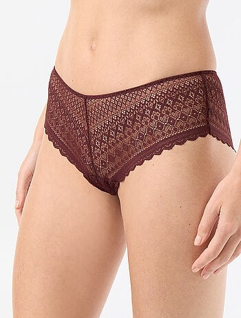 Shorty de encaje