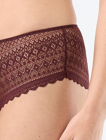 Shorty de encaje