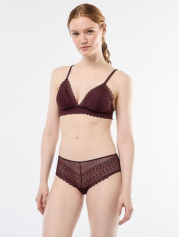 Shorty de encaje