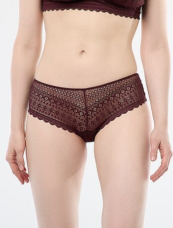 Shorty de encaje