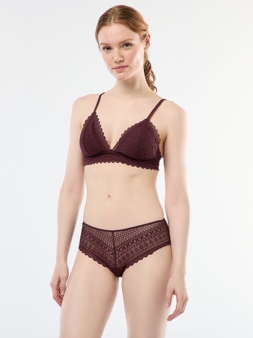 Shorty de encaje - Kiabi