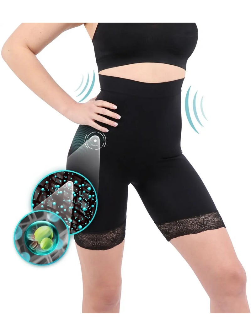 Shorty de encaje moldeador efecto vientre plano Negro Negro - Kiabi
