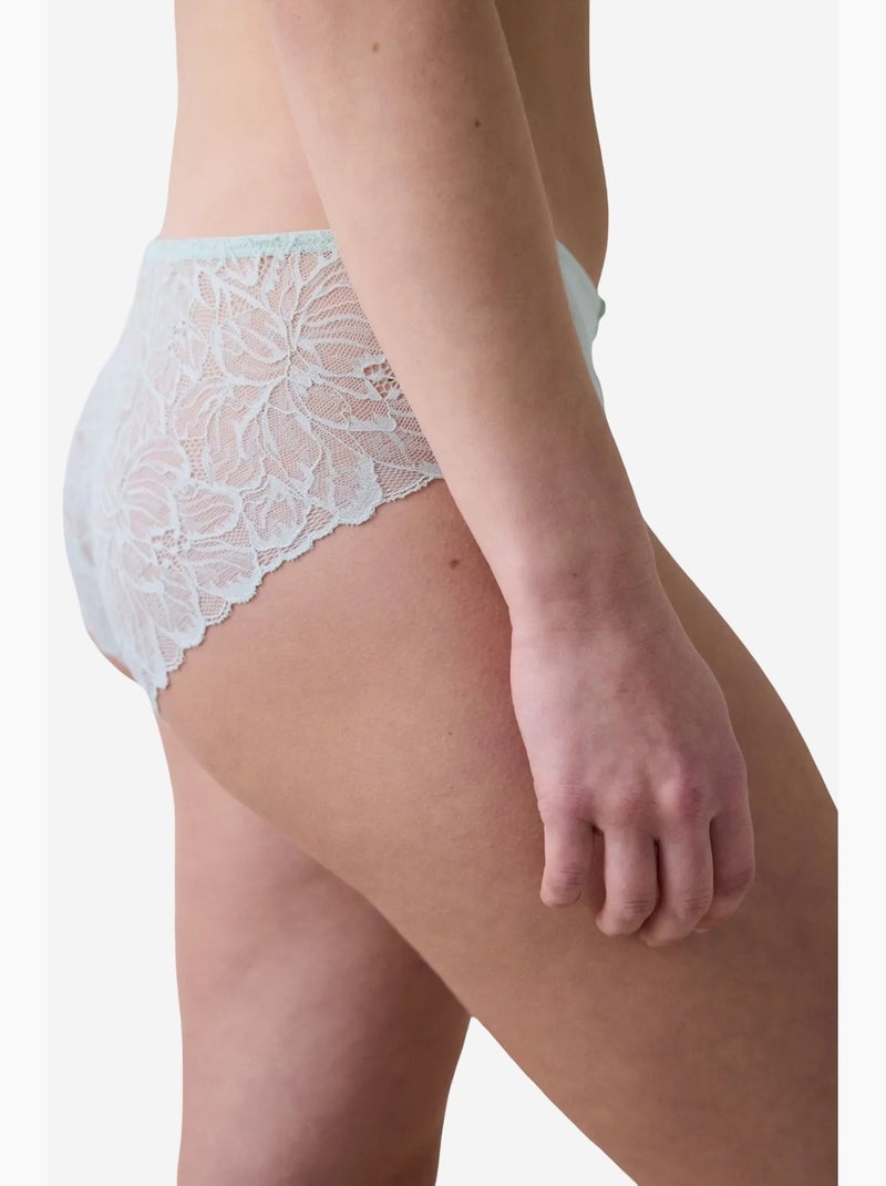 Shorty de encaje penti Verde menta - Kiabi