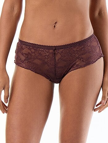 Shorty de encaje