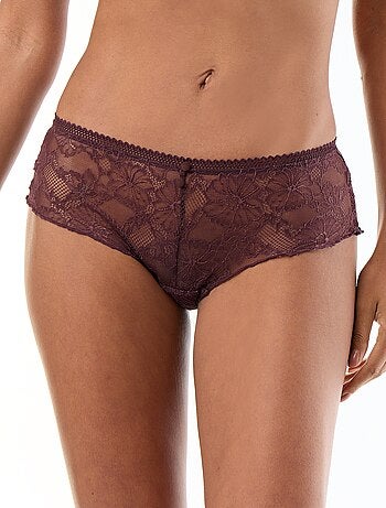 Shorty de encaje