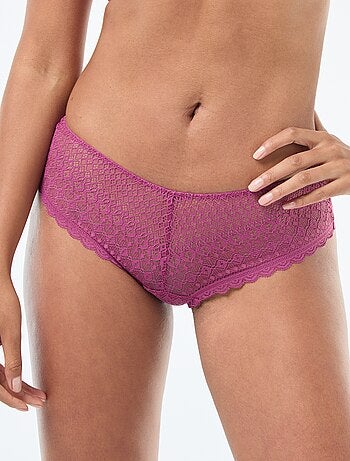 Shorty de encaje