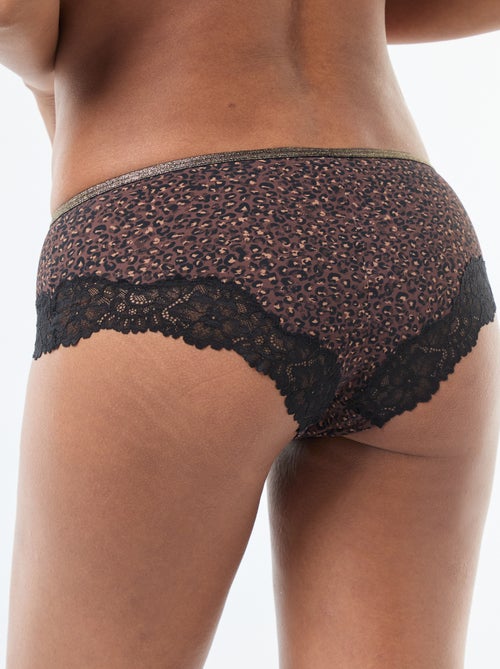 Shorty de microfibra estampado - Kiabi