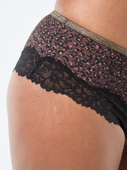 Shorty de microfibra estampado - Kiabi