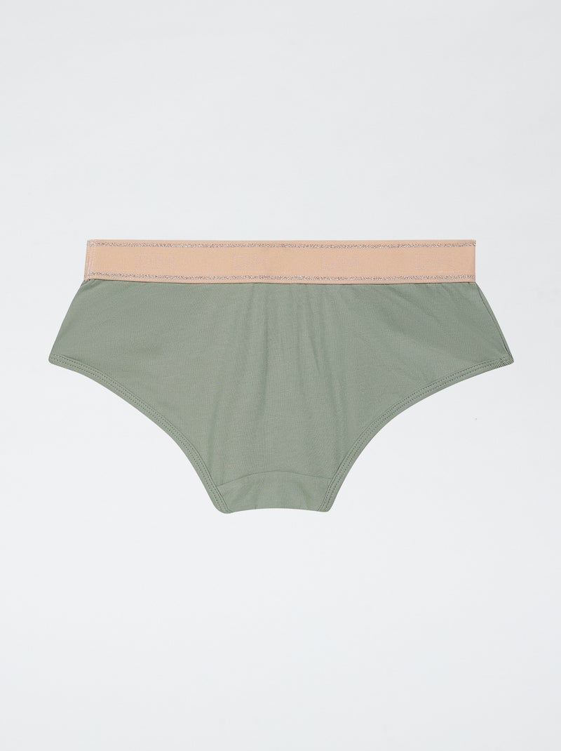 Shorty 'Dim' con elástico ancho Verde - Kiabi