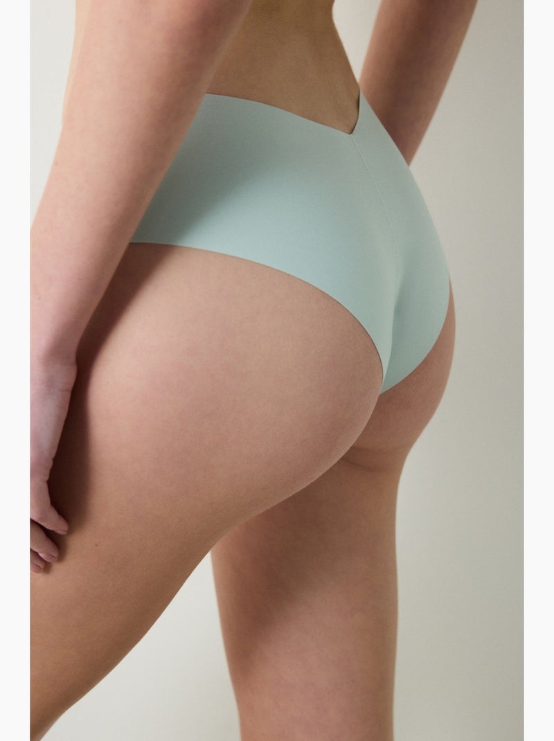 Shorty invisible corte láser en v penti Verde menta - Kiabi