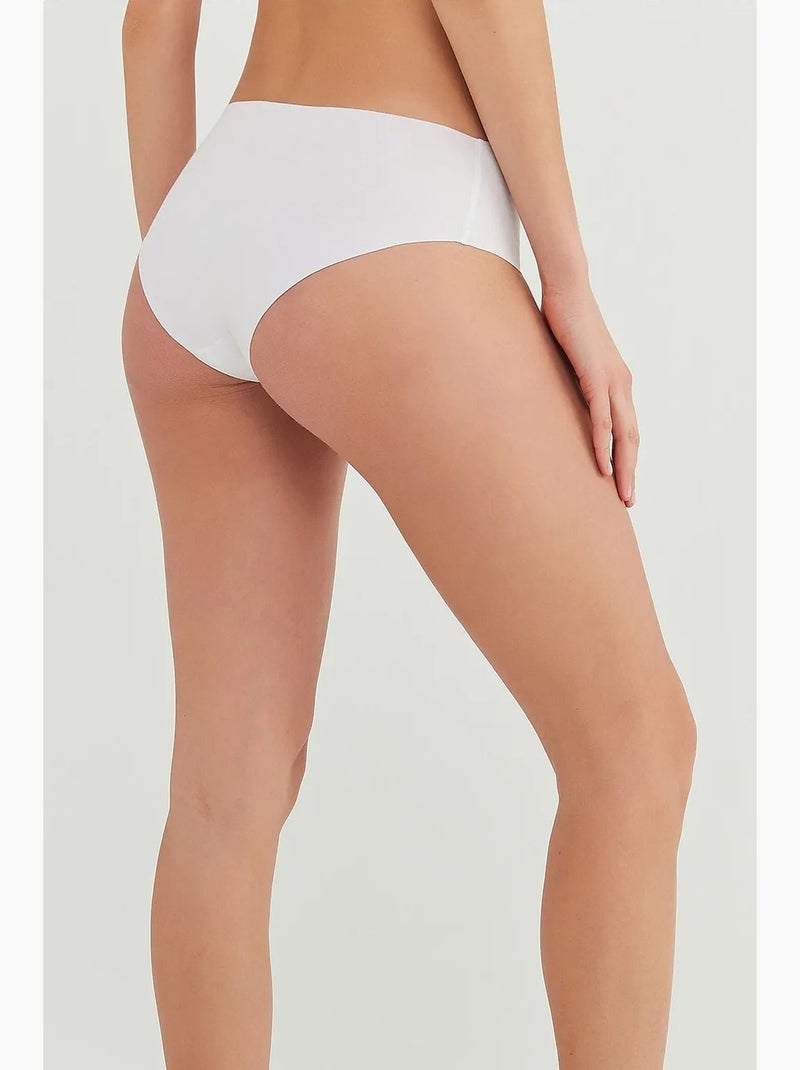 Shorty invisible de algodón penti Blanco - Kiabi