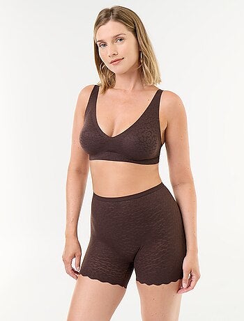 Shorty liso de encaje