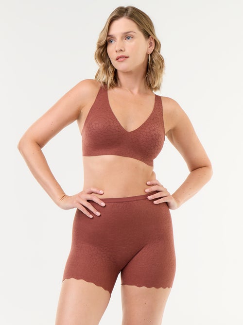 Shorty liso de encaje - Kiabi
