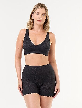 Shorty liso de encaje