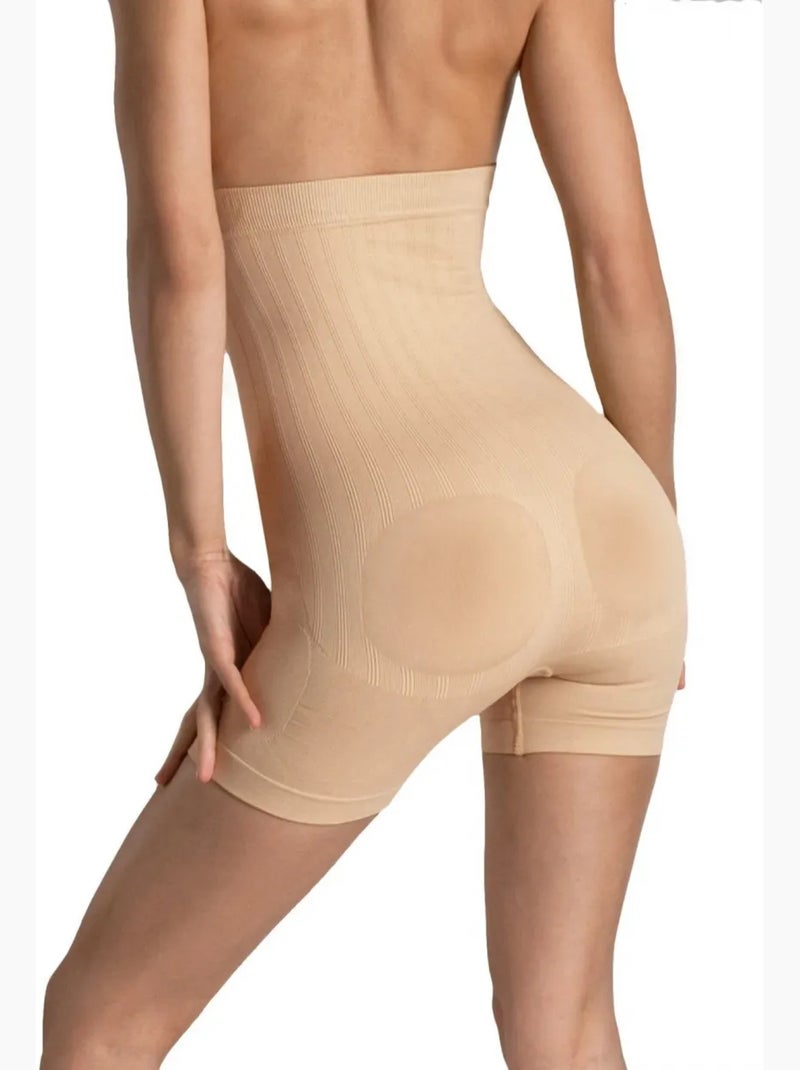 Shorty modelador con activos efecto adelgazante Beige - Kiabi