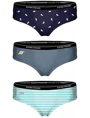 Shorty Mujer JOHN FRANK Confort y Calidad en Algodón Premium - Pack de 3