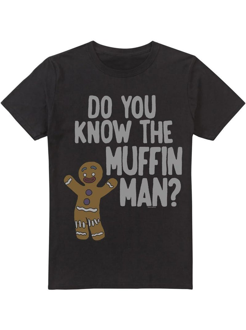 Shrek - Camiseta Muffin Man para Hombre Negro - Kiabi