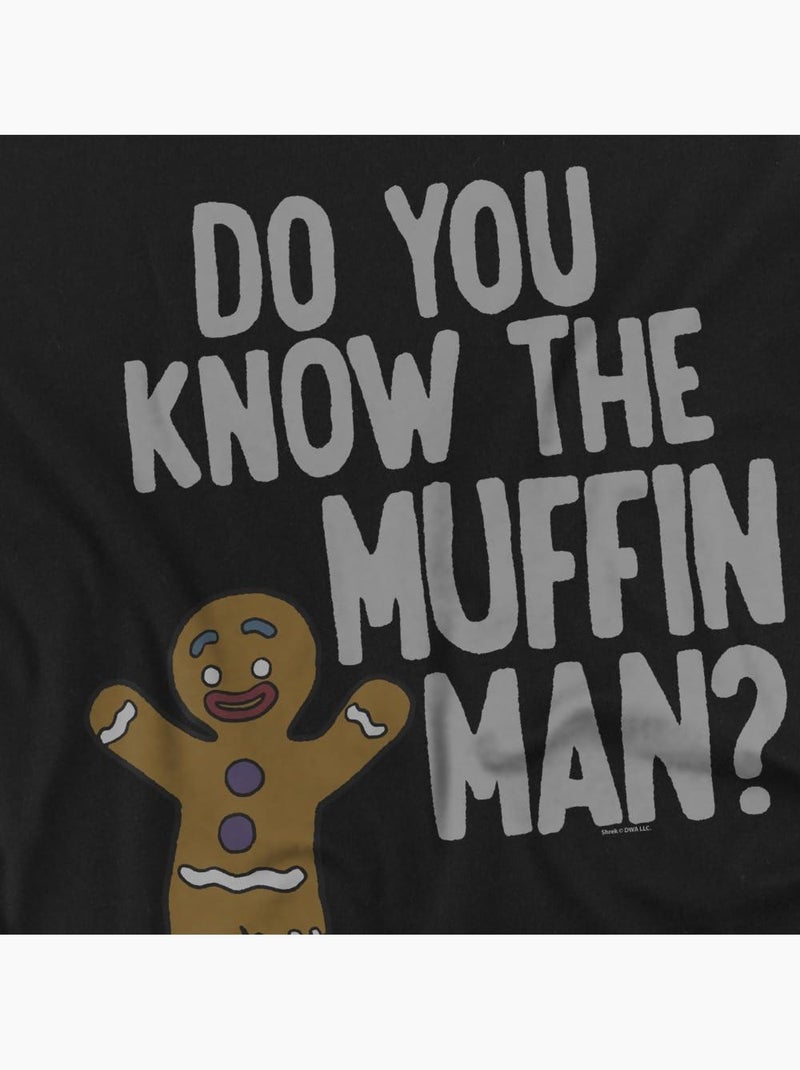 Shrek - Camiseta Muffin Man para Hombre Negro - Kiabi