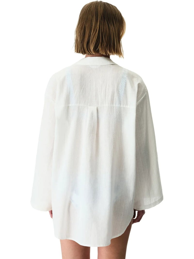 Sienna camisa de manga larga penti Blanco - Kiabi