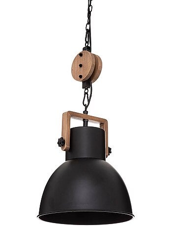 Silas lámpara colgante de metal negro d23cm