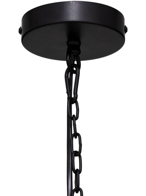 Silas lámpara colgante de metal negro d23cm - Kiabi