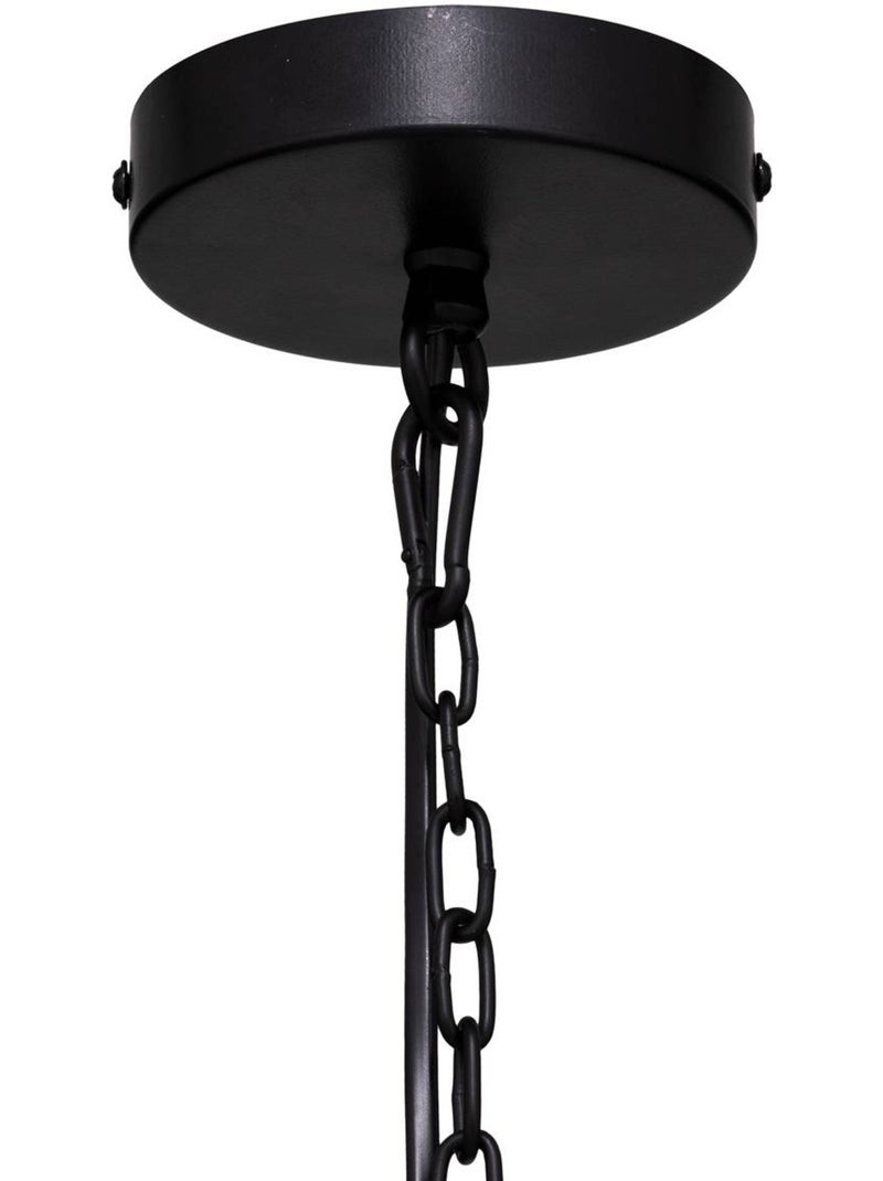 Silas lámpara colgante de metal negro d23cm Negro - Kiabi