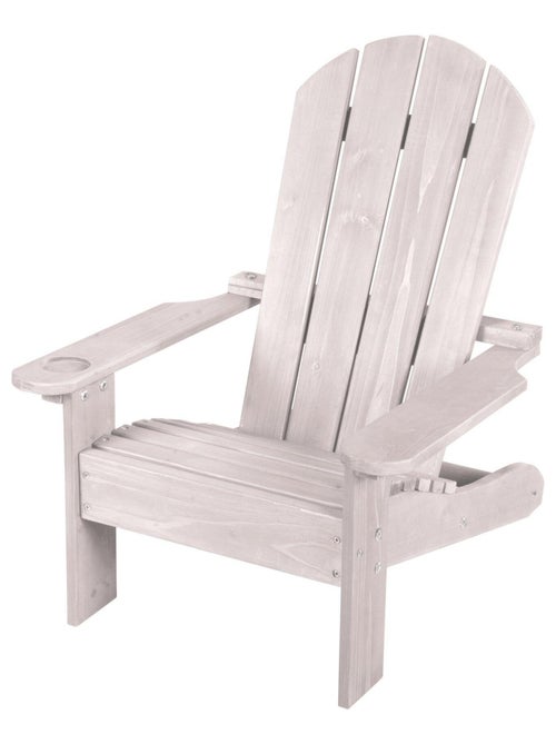 Silla Adirondack infantil en madera maciza con portavasos 'Roba deck chair' - Kiabi
