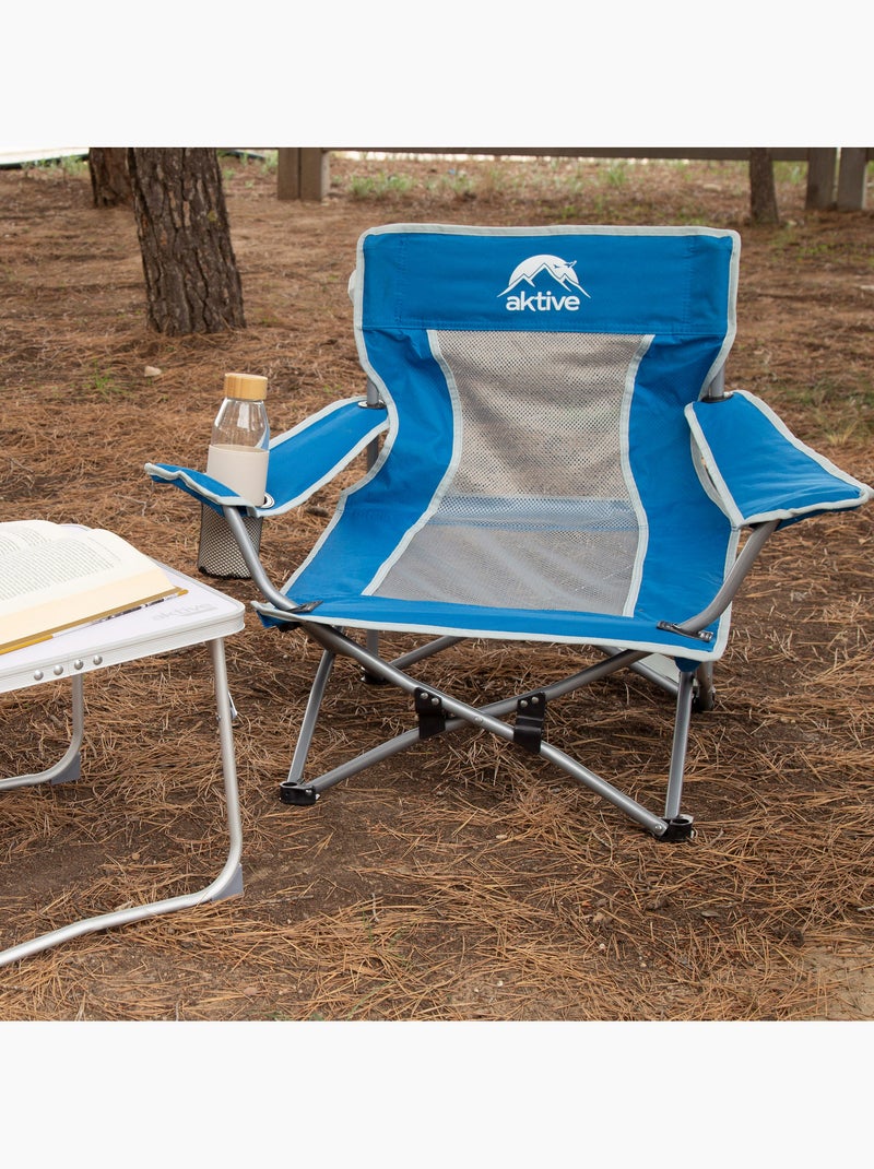 Silla baja plegable antivuelco aktive Azul - Kiabi