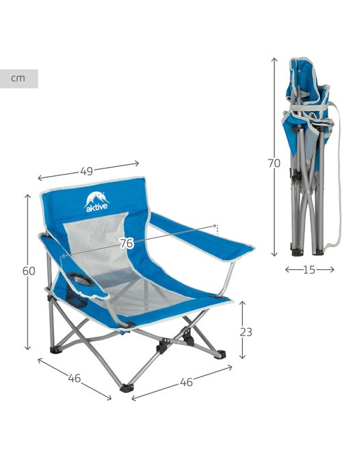 Silla baja plegable antivuelco aktive - Kiabi