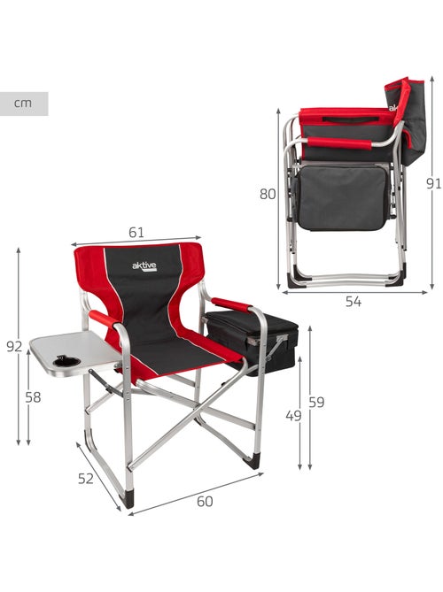 Silla camping director con mesa y bolsa térmica aktive - Kiabi Silla camping director con mesa y bolsa térmica aktive - Kiabi