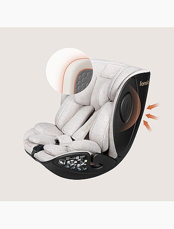 Silla coche 40-105 cm LIONELO Moxie Next i-Size - ISOFIX - 0-4 años - Tejido de bambú