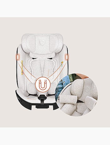 Silla coche 40-105 cm LIONELO Moxie Next i-Size - ISOFIX - 0-4 años - Tejido de bambú