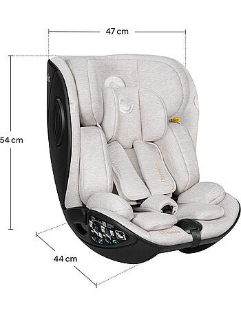 Silla coche 40-105 cm LIONELO Moxie Next i-Size - ISOFIX - 0-4 años - Tejido de bambú