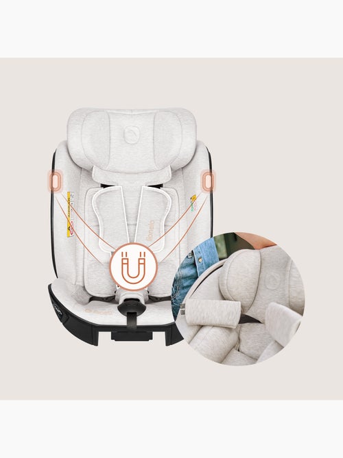 Silla coche 40-105 cm LIONELO Moxie Next i-Size - ISOFIX - 0-4 años - Tejido de bambú - Kiabi