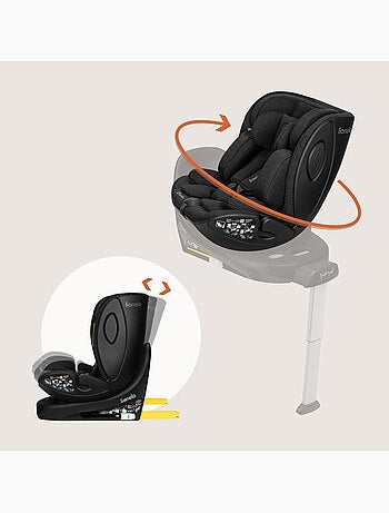 Silla coche 40-105 cm LIONELO Moxie Next i-Size - ISOFIX - 0-4 años - Tejido de bambú