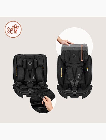 Silla coche 40-105 cm LIONELO Moxie Next i-Size - ISOFIX - 0-4 años - Tejido de bambú