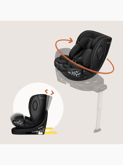 Silla coche 40-105 cm LIONELO Moxie Next i-Size - ISOFIX - 0-4 años - Tejido de bambú - Kiabi
