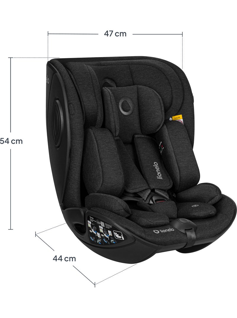Silla coche 40-105 cm LIONELO Moxie Next i-Size - ISOFIX - 0-4 años - Tejido de bambú Negro - Kiabi