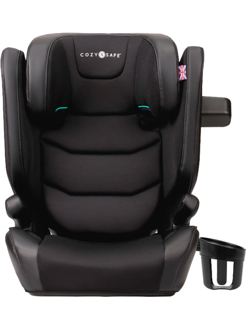 Silla Coche Grupo 2 3 Alzador Con Respaldo Isofix iSize 100-150 cm Portland Cozy N Safe Negro Negro - Kiabi