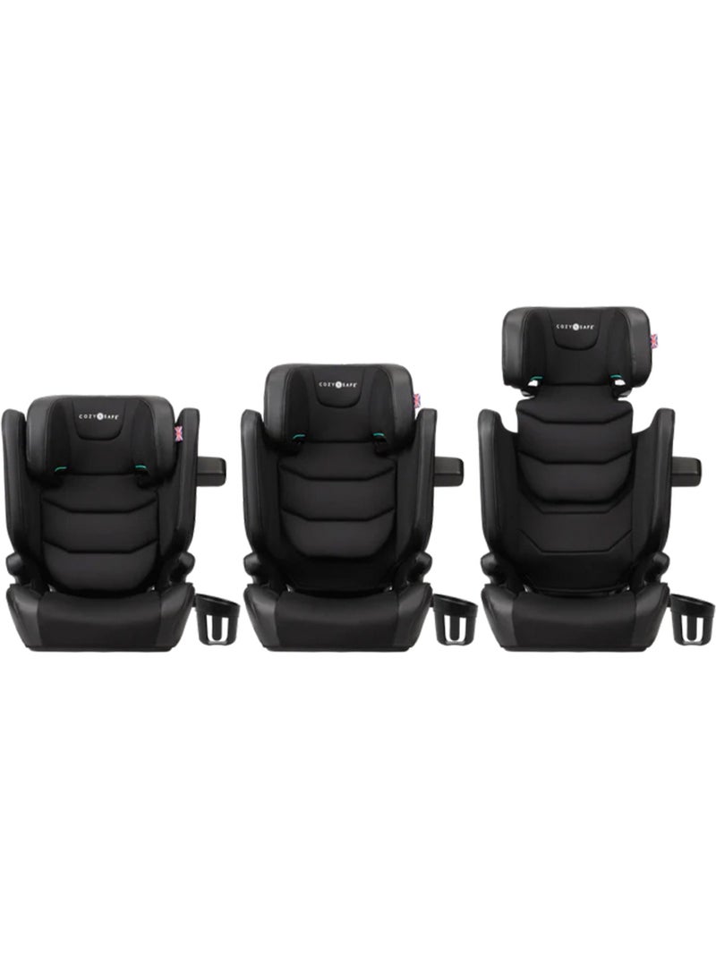 Silla Coche Grupo 2 3 Alzador Con Respaldo Isofix iSize 100-150 cm Portland Cozy N Safe Negro Negro - Kiabi