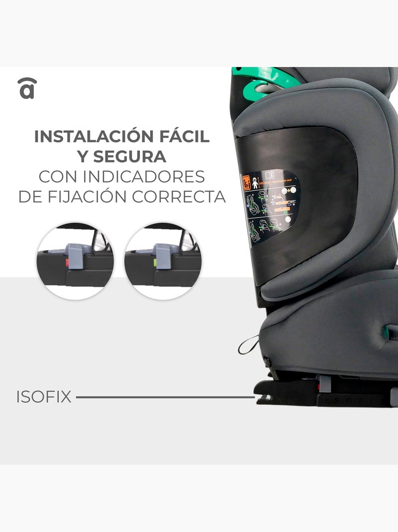 Silla de Auto I-Size Poe Fix Asalvo Negro - Kiabi