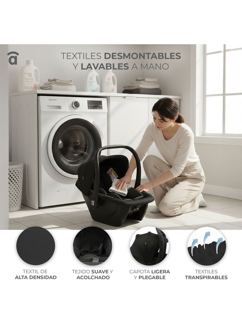 Silla de auto Mimmo I-size 40-87cm Asalvo Negro - Kiabi