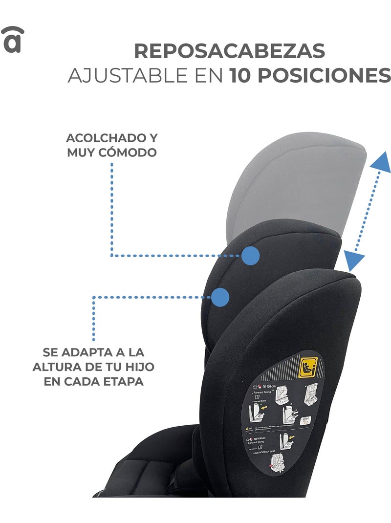 Silla de Auto Nómada Pro Asalvo Gris - Kiabi