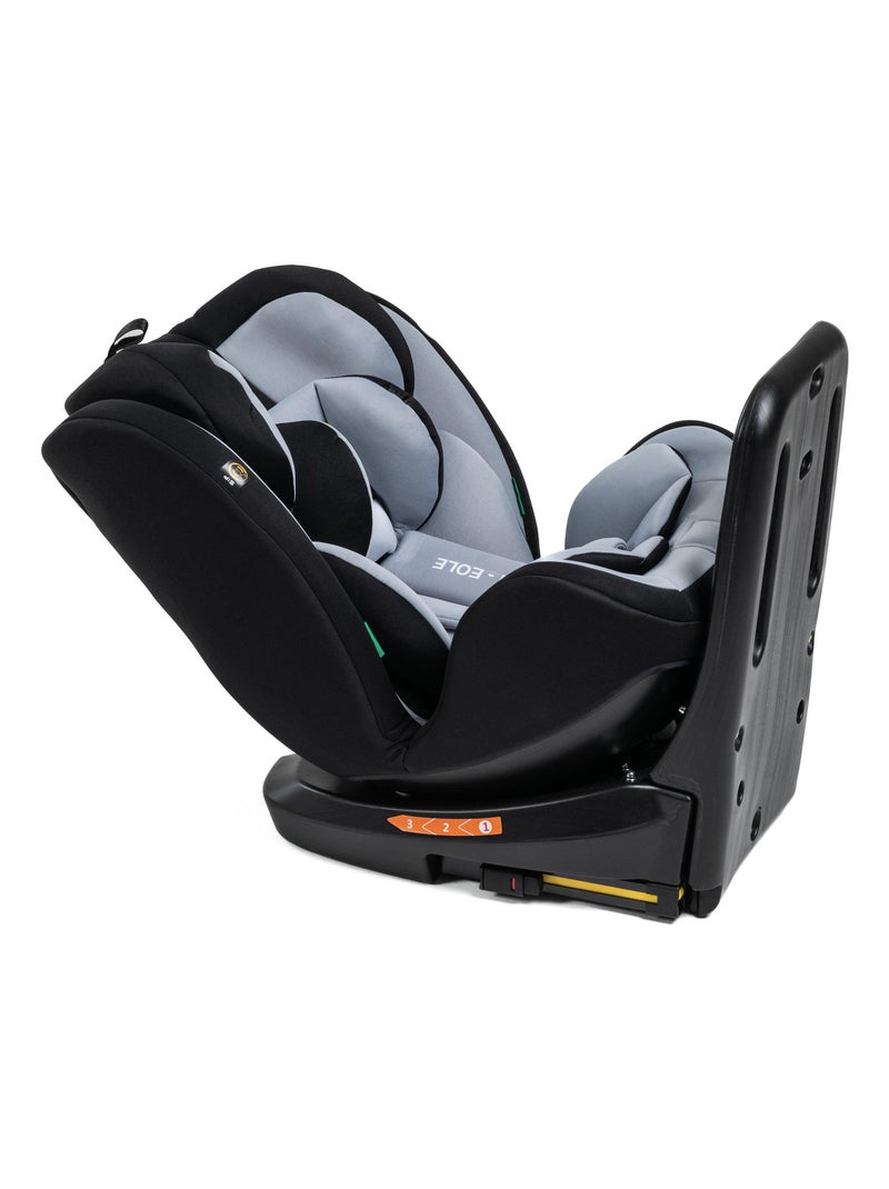 Silla De Coche - 40-150cm - Isofix - Giratoria 360° - 0-36kg - EOLE Gris antracita - Kiabi