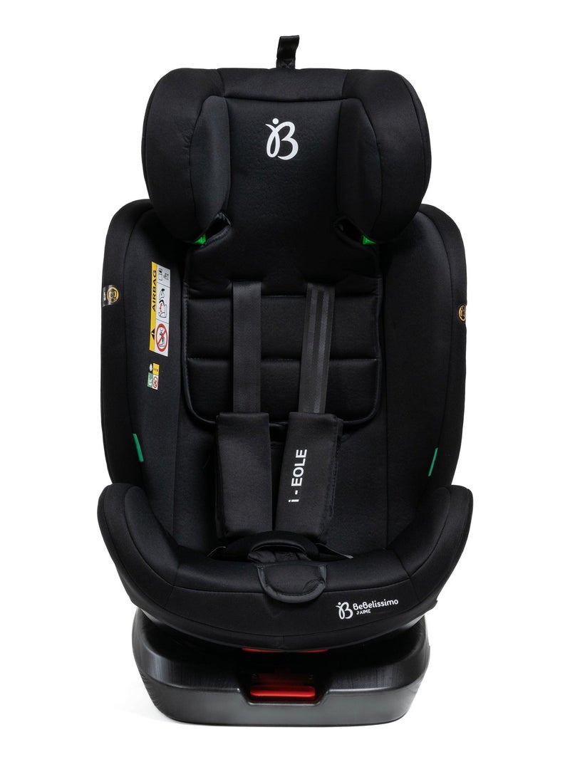 Silla De Coche - 40-150cm - Isofix - Giratoria 360° - 0-36kg - EOLE Negro - Kiabi