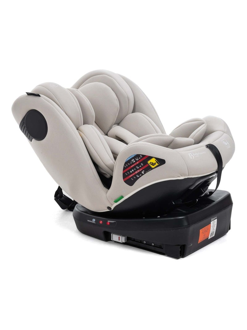 Silla De Coche - 40-150cm - Isofix - Giratoria 360° - 0-36kg - EVOL Beige/Blanco - Kiabi
