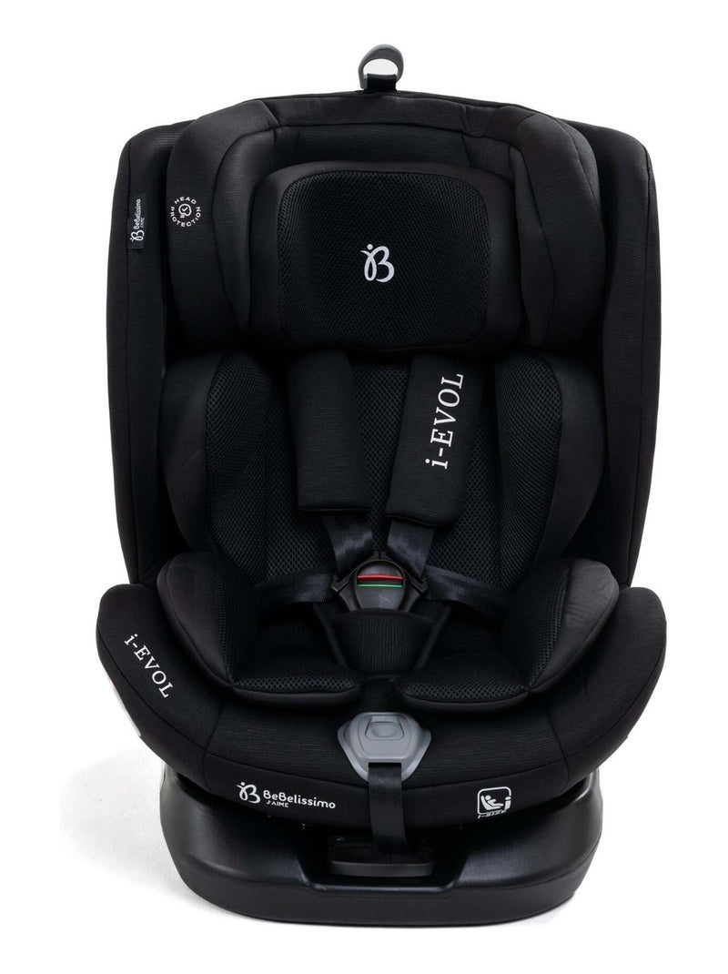 Silla De Coche - 40-150cm - Isofix - Giratoria 360° - 0-36kg - EVOL Negro - Kiabi