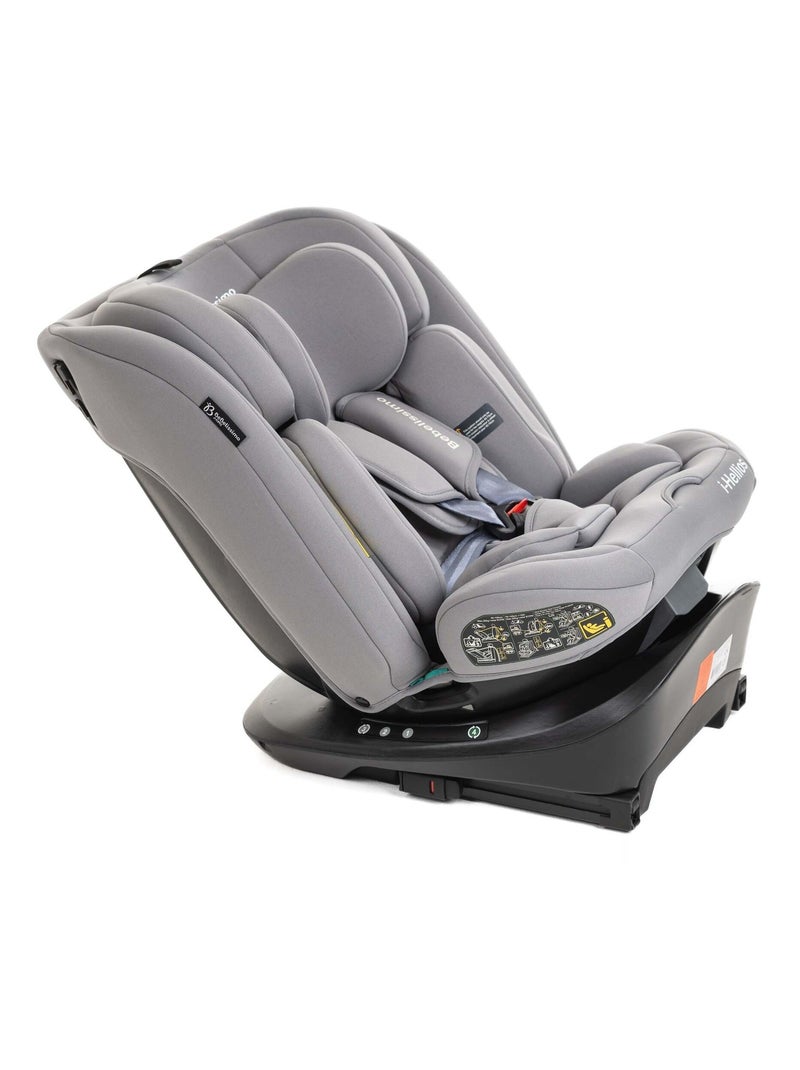 Silla de coche - 40-150cm - isofix - giratoria 360° - 0-36kg - hellios Gris - Kiabi