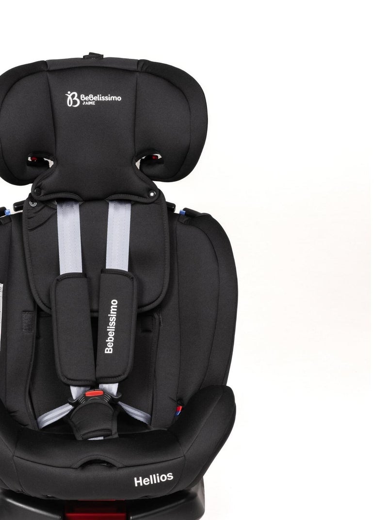 Silla De Coche - 40-150cm - Isofix - Giratoria 360° - 0-36kg - Hellios Negro - Kiabi