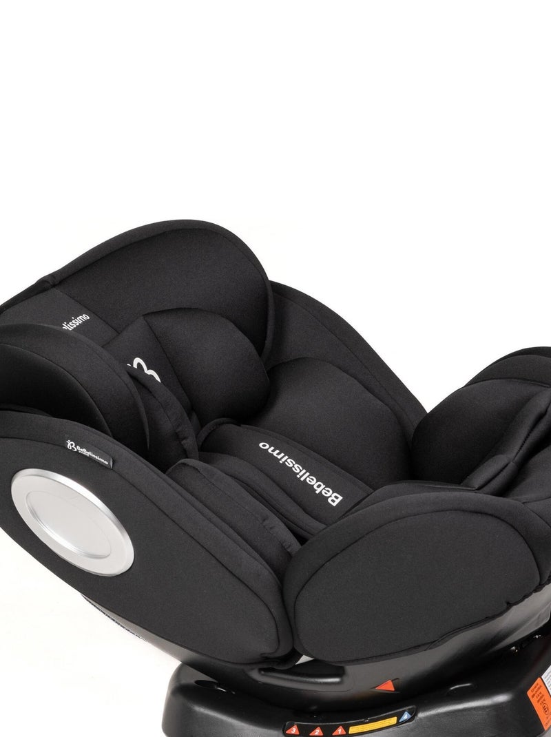 Silla De Coche - 40-150cm - Isofix - Giratoria 360° - 0-36kg - Hellios Negro - Kiabi